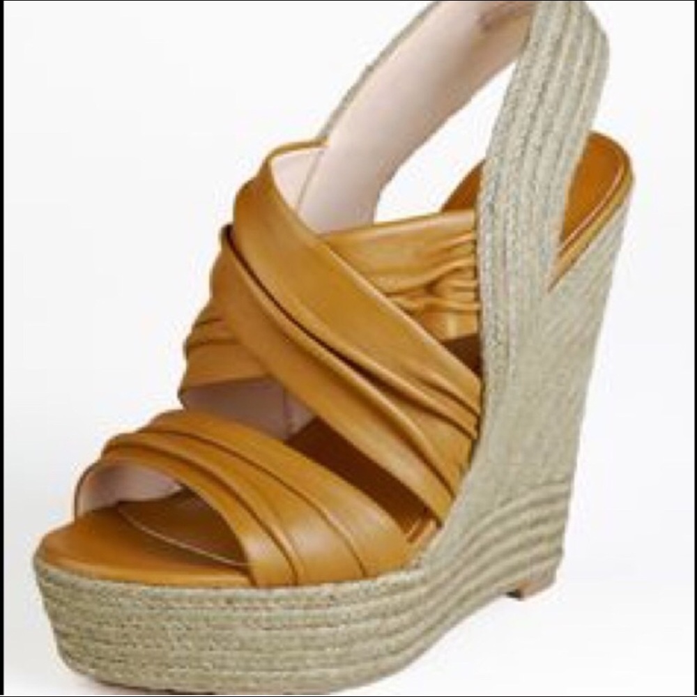 Boutique 9 cognac wedges